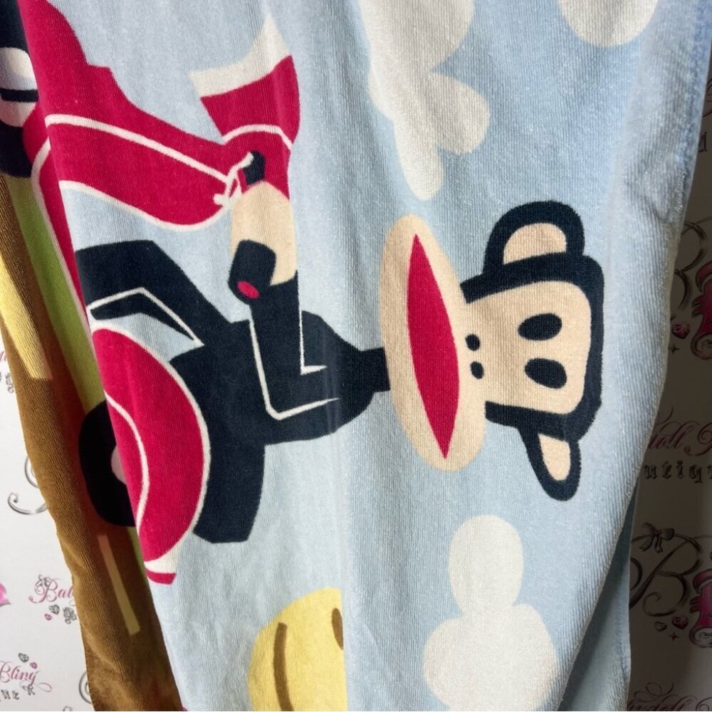 Paul frank towel beach Blue Towel Cartoon Monkey Design rare vintage giraffe